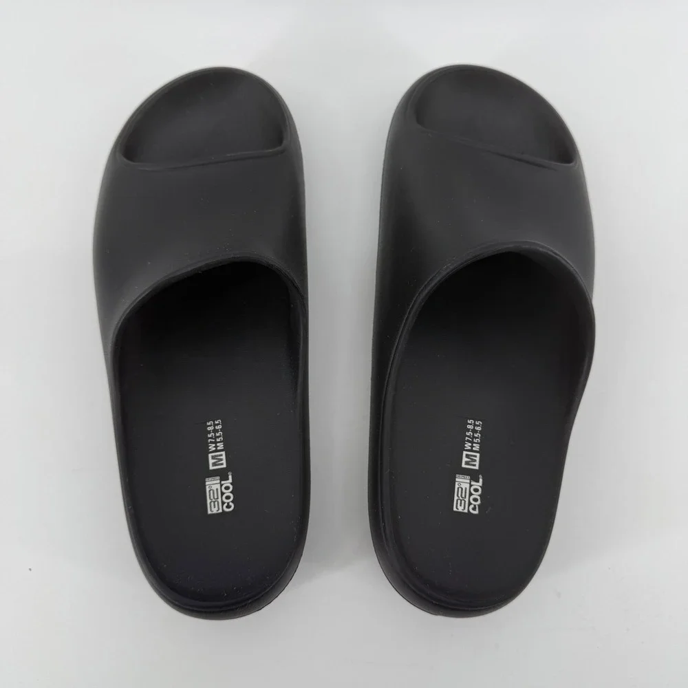 32 Degrees Cool Unisex Cushion Slide Sandals Black Size M W7.5-8.5 M5.5-6.5‎